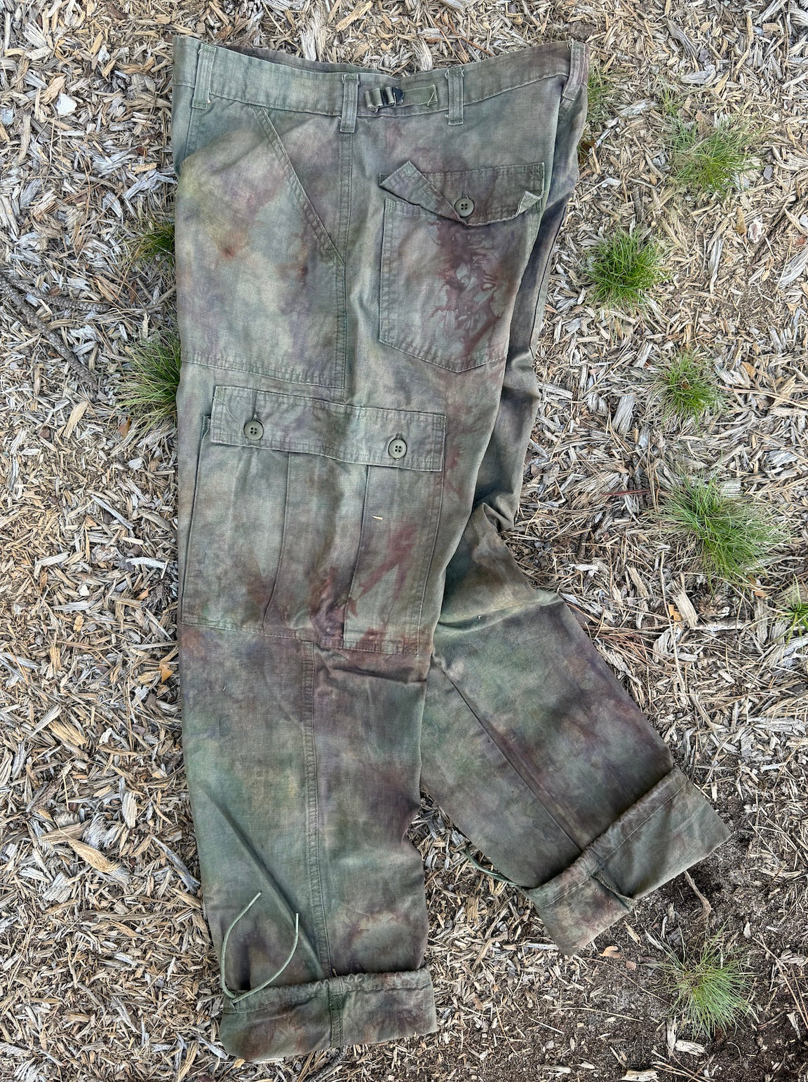 6-Pocket Pant / Moss ripstop MEDIUM 34” waist
