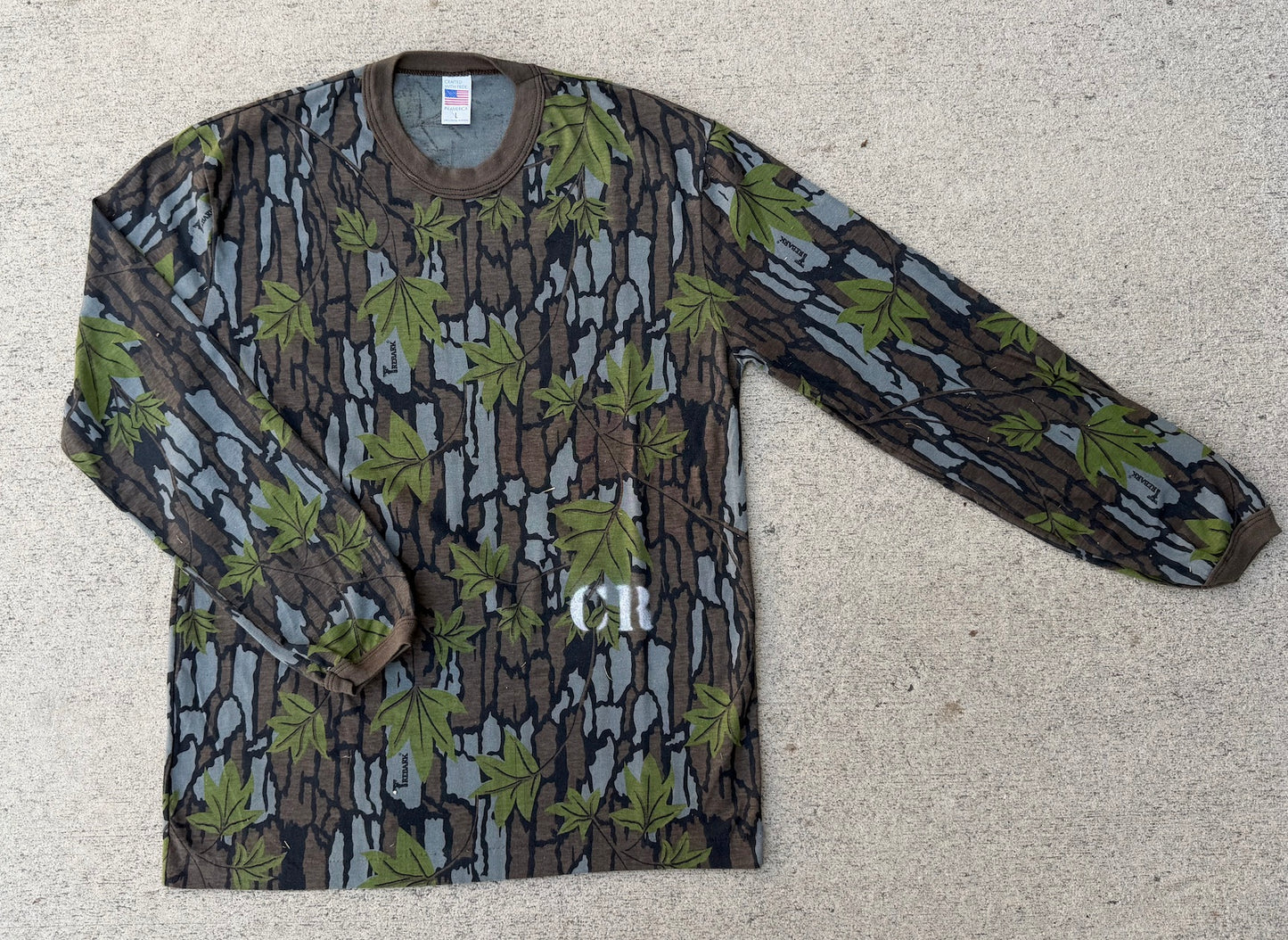 CR Vintage long sleeve tee / 3D mistake