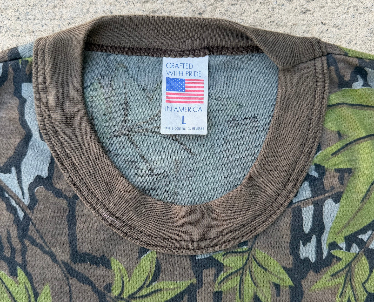 CR Vintage long sleeve tee / 3D mistake